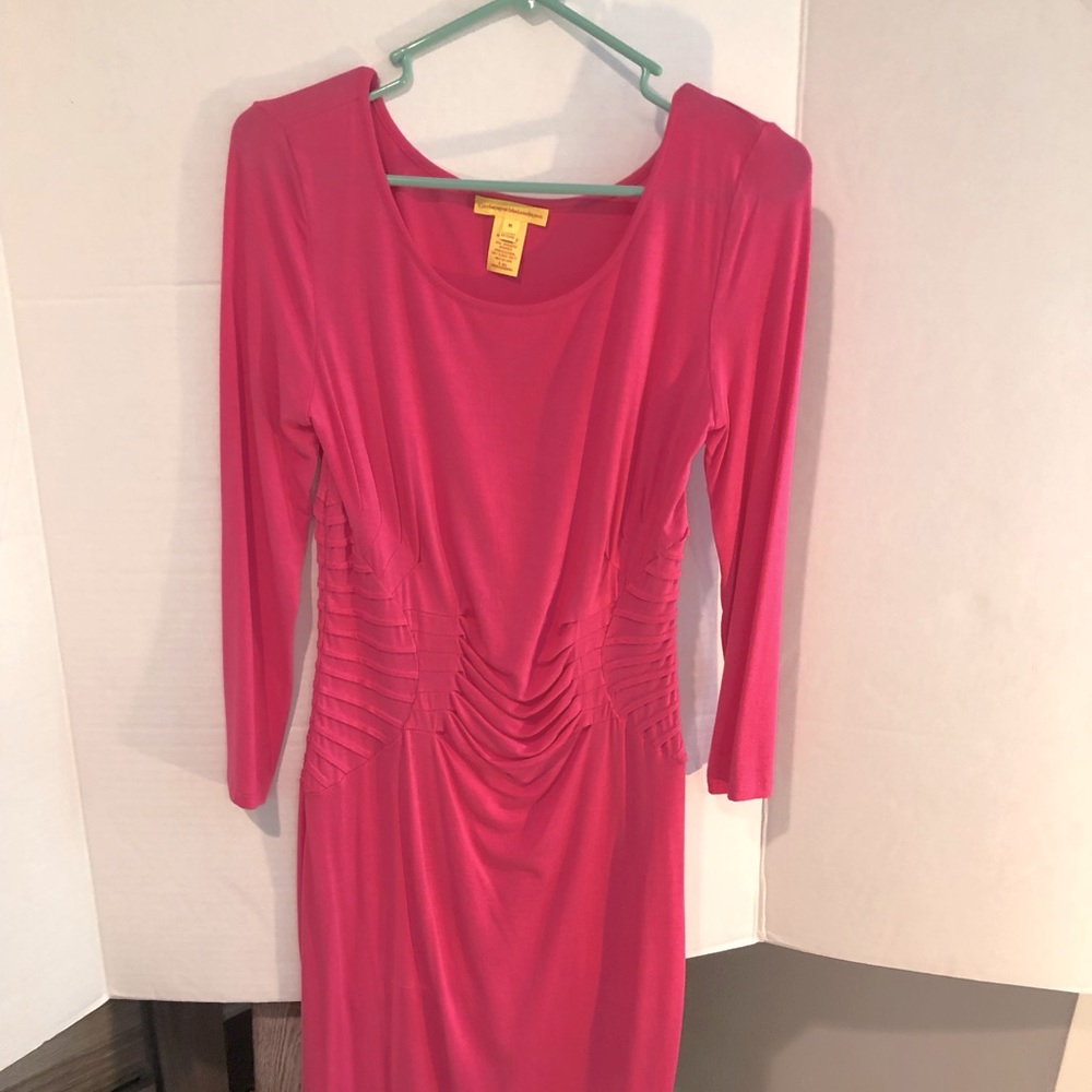 Catherine malandrino jersey dress with shirring